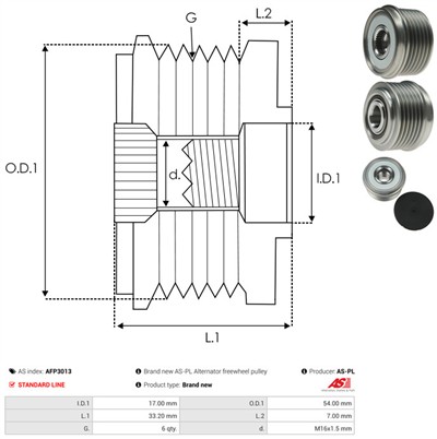 AS-PL AFP3013 EAN: 5901259439366.