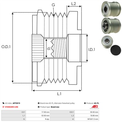 AS-PL AFP3019 EAN: 5901259439427.