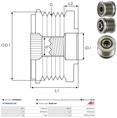 AS-PL AFP3020(V) EAN: 5901259479164.