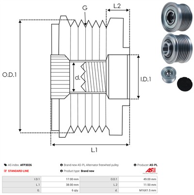 AS-PL AFP3026 EAN: 5901259446241.