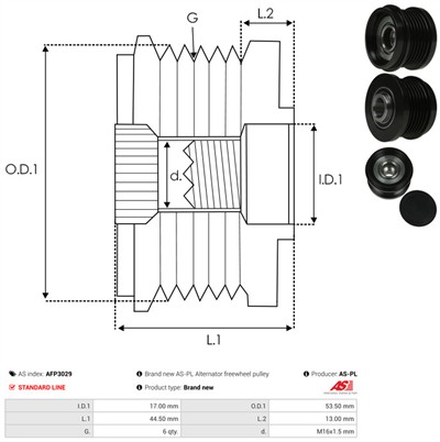 AS-PL AFP3029 EAN: 5901259454536.