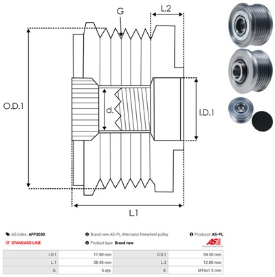 AS-PL AFP3030 EAN: 5901259465105.