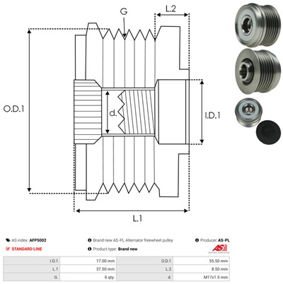 AS-PL AFP5002 EAN: 5901259437485.