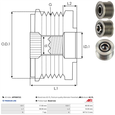 AS-PL AFP5007(V) EAN: 5901259479065.