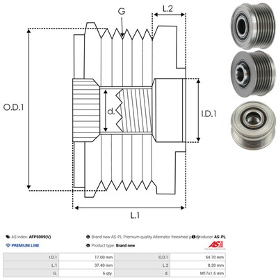 AS-PL AFP5009(V) EAN: 5901259479621.