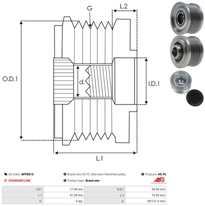 AS-PL AFP6013 EAN: 5901259439229.