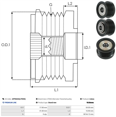 AS-PL AFP6044(LITENS) EAN: 5901259483482.