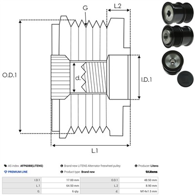 AS-PL AFP6088(LITENS) EAN: 5902129144472.