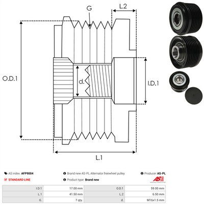AS-PL AFP9004 EAN: 5901259409093.