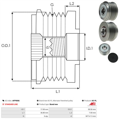 AS-PL AFP9006 EAN: 5901259409116.