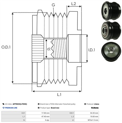 AS-PL AFP9025(LITENS) EAN: 5902129094159.