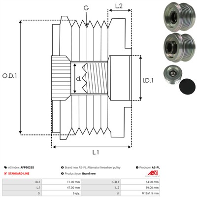 AS-PL AFP9025S EAN: 5902129163183.