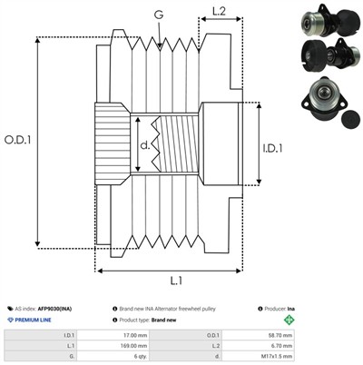 AS-PL AFP9030(INA) EAN: 5902129136576.