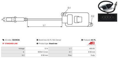AS-PL NOX9036 EAN: 5902129166207.