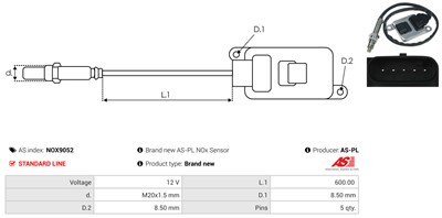 AS-PL NOX9052 EAN: 5902129166368.