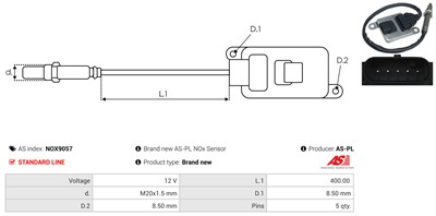 AS-PL NOX9057 EAN: 5902129166412.