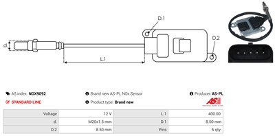 AS-PL NOX9092 EAN: 5902129166764.