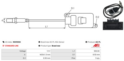 AS-PL NOX9265 EAN: 5902129215264.