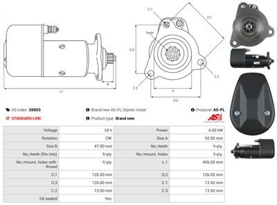 AS-PL S0003 EAN: 5901259418354.