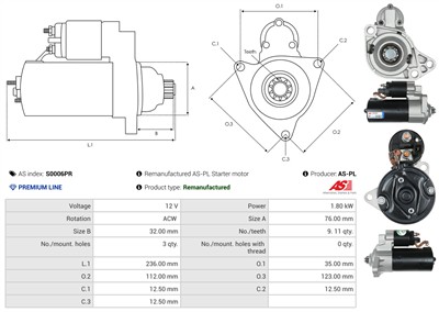 AS-PL S0006PR EAN: 5902129099802.