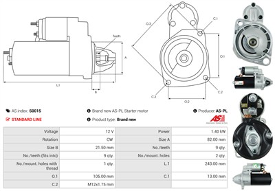 AS-PL S0015 EAN: 5901259418521.
