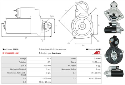 AS-PL S0020 EAN: 5901259418613.