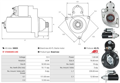 AS-PL S0025 EAN: 5901259418699.