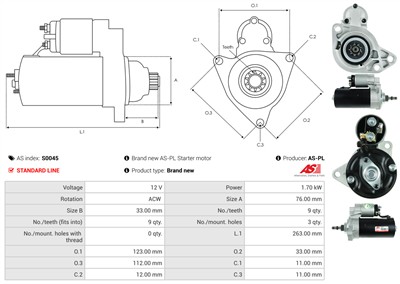 AS-PL S0045 EAN: 5901259418965.