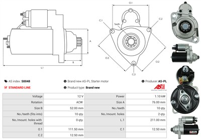 AS-PL S0048 EAN: 5901259419009.