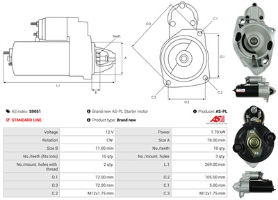 AS-PL S0051 EAN: 5901259419054.