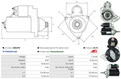 AS-PL S0062PR EAN: 5902129090571.