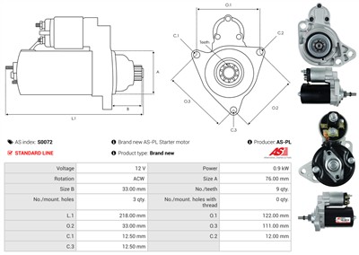 AS-PL S0072 EAN: 5901259419344.