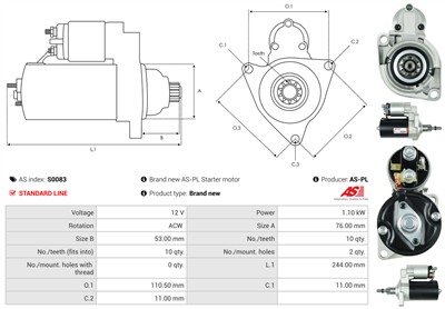 AS-PL S0083 EAN: 5901259419511.