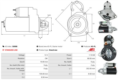 AS-PL S0088 EAN: 5901259419580.