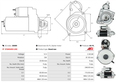 AS-PL S0089 EAN: 5901259419603.