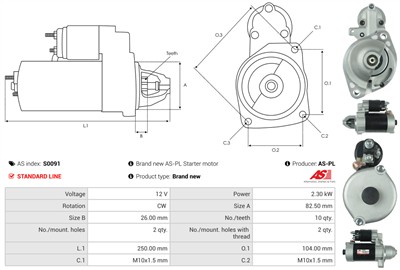 AS-PL S0091 EAN: 5901259419641.