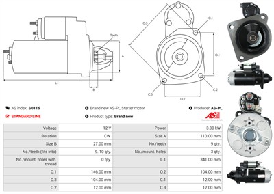 AS-PL S0116 EAN: 5901259419955.