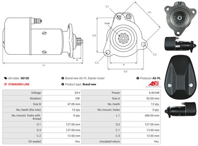 AS-PL S0135 EAN: 5901259420173.