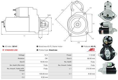 AS-PL S0141 EAN: 5901259420258.