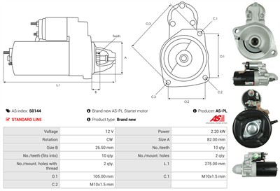 AS-PL S0144 EAN: 5901259420289.