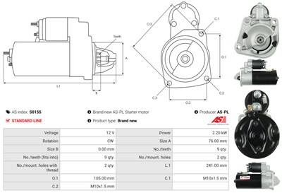 AS-PL S0155 EAN: 5901259420401.