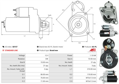 AS-PL S0157 EAN: 5901259420425.