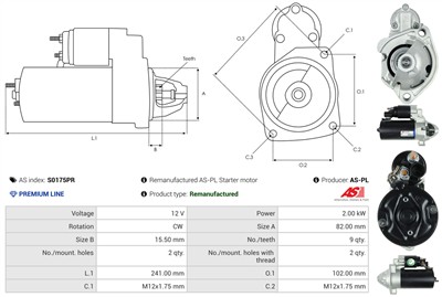 AS-PL S0175PR EAN: 5902129082804.