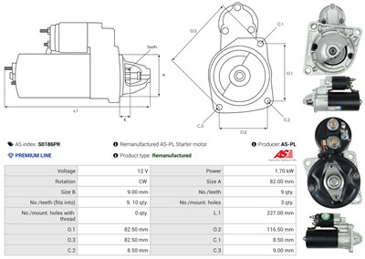 AS-PL S0186PR EAN: 5902129081029.