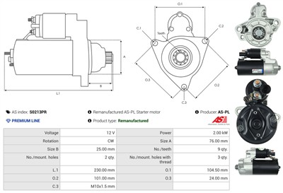 AS-PL S0213PR EAN: 5902129082569.
