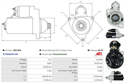 AS-PL S0214PR EAN: 5902129084983.