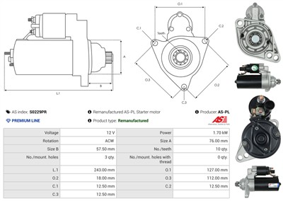 AS-PL S0229PR EAN: 5902129094869.