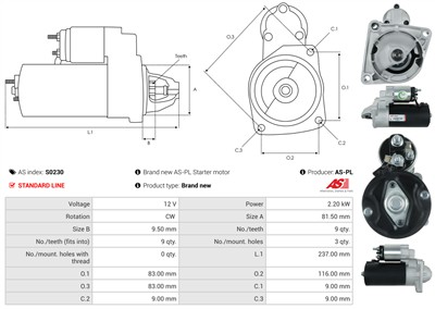 AS-PL S0230 EAN: 5901259437010.