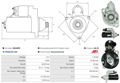 AS-PL S0243PR EAN: 5902129077985.