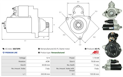 AS-PL S0273PR EAN: 5902129088158.